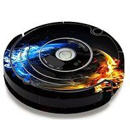 Skin Decal Vinyl Wrap For IRobot Roomba 650 655 Vacuum / Fire Water Earth Scene