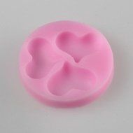 Y&amp;XL&amp;H Three Love Shaped Fondant Cake Chocolate Silicone Mold, Decoration Tools Bakeware N3