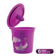 FROZ-CUP 2.0 - 6 Refillable/Reusable K Cups for Keurig 2.0 - K200, K300, K400, K500 Series and all 1.0 Brewers... N5