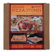 Pizzacraft Square Mini Pizza Stone Tile (Set of 4) N2