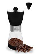 Esthétique Manual Coffee Grinder Mill Ceramic Burr Glass Storage Portable Coffee Bean Ground Maker N4