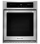 Stainless Steel Kitchenaid 24"" Single Wall Oven With True CONVEC...