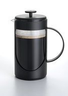 BonJour Coffee Unbreakable Plastic French Press, 12.7-Ounce, Ami-Matin(tm), Black N2