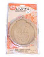 1997 Vintage NOS Wilton Pumpkin Jack-O-Lantern Cookie Mold Press