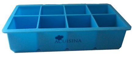 Extra-Large Silicone Tray, 2&rdquo; Slow Melting Ice Cubes By Acuisina - 2 Pack, for Portion Control, Broth Cubes, Wine... N7