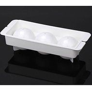 Sher 3 Grids Round Spheres Ice Ball Maker Mold Ice Ball Cube Tray for Beverage N4