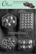 Cybrtrayd M170 4 Shape Massage Bar Chocolate Candy Mold with Exclusive Cybrtrayd Copyrighted Chocolate Molding...