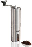 JavaPresse Manual Coffee Grinder | Conical Burr Mill for Precision Brewing | Brushed Stainless Steel N2