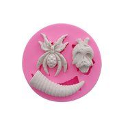 WYD Halloween Decorative Fondant Silicone Mold,Handmade Soap Mold,Cake Mold Decorating,Fondant Baking Mold,Jelly... N13