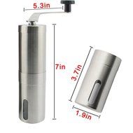 Panesor Portable Manual Hand Coffee Grinder with Adjustable Ceramic Burr, Best Coffee Bean Grinder Mill Stainless... N6