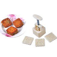 Sher Moon Cake Mold Hand Pressure Set of 4 N4