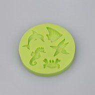Y&amp;XL&amp;H Sealife Seahorse Shells CupCake Decoration Silicone Fondant Mold Sugarcraft Tools Polymer Clay Chocolate... N2