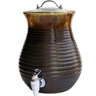 American Atelier Reactive Glaze Beverage Dispenser, Brown