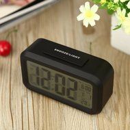 Digital Backlight Time Date Temperature Display Red Green Blue Black LED Alarm Clock Repeating Snooze N2