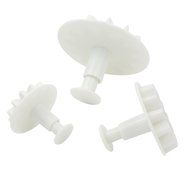 Outop Fondant Cake Cutter Mold Decorating Plunger Sugarcraft Snowflake Cutter Tools Set Pack of 3pcs N4