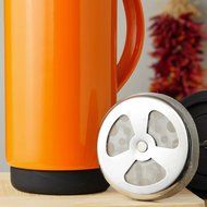 Ceramic French Press Coffee Press + Bonus Wooden Spoon (Carrot, 32 oz) N23