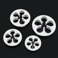 Outop Fondant Cake Cutter Mold Decorating Plunger Sugarcraft Snowflake Cutter Tools Set Pack of 3pcs N7