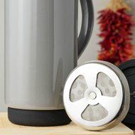 Ceramic French Press Coffee Press + Bonus Wooden Spoon (Carrot, 32 oz) N29