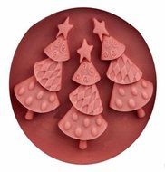 Baking Molds 3D Silicone Mould Cake Candy Pastry Tools Decorating Non-stick Christmas Tree with Star on Top Sugarcraft... N3