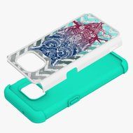Galaxy S7 Case, HLCT Rugged Shock Proof Dual-Layer Case for Samsung Galaxy S7 (2016) (Owl Blue) N15