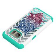 Galaxy S7 Case, HLCT Rugged Shock Proof Dual-Layer Case for Samsung Galaxy S7 (2016) (Owl Blue) N16
