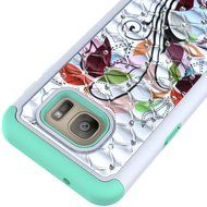 Galaxy S7 Case, HLCT Rugged Shock Proof Dual-Layer Case for Samsung Galaxy S7 (2016) (Owl Blue) N18