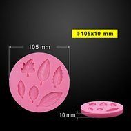 Sher 6 Holes Variety Leaf Shape Silicone Soap Mold Chocolate Moulds Silicone Baking Molds Cake Tools N2