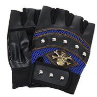 GU Angqi Fingerless Training Body Building Gym Weight Lifting Sport Mesh Gloves N3