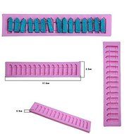 Y&amp;XL&amp;H Bakeware Silicone Fence Fondant Mold Cake Decoration Mold N3