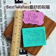 Anyana Silicone Fondant Mould Cake Decorating Tool Chocolate Sugar Craft Best wishes