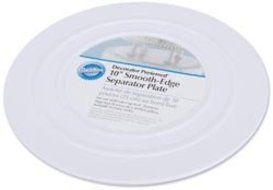 Bulk Buy: Wilton Decorator Preferred Smooth Edge Separator Plate 10&quot; Smooth Edge W3024103 (4-Pack)
