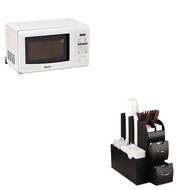 KITAVAMO7191TWEMSCAD01BLK - Value Kit - Avanti 0.7 Cubic Foot Capacity Microwave Oven (AVAMO7191TW) and Ems Mind...