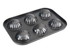 6 Cups Non-Stick Cake Pan, Certified Coating Healthy Living DIY for Home Kitchen and Catering (Round shape) N2