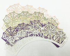 HUAL Cupcake Wrappers 50 Filigree Artistic Bake Cake Paper Cups Spider silk Lace Laser Cut Liner Baking Cup Muffin... N5
