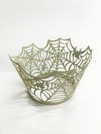 HUAL Cupcake Wrappers 50 Filigree Artistic Bake Cake Paper Cups Spider silk Lace Laser Cut Liner Baking Cup Muffin... N7