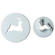 Sher 2Pcs Christmas EIK Fondant Cake Cookie Cutter Decorating Tool Craft Cupcake Decorating Tool N2