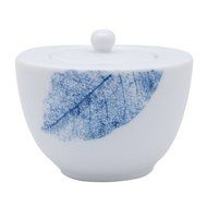 Pretty Valley Home - Blue Leaf &ETH; Ceramic Sugar Bowl