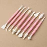 8 Pcs Sugar craft Fondant Cake Decorating Modelling Tools Kit (Yellow) N12