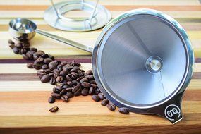 Pour Over Coffee Dripper with FREE Scoop and eBook Brewing Guide by Grand Central Coffee Co. - Stainless Steel... N6