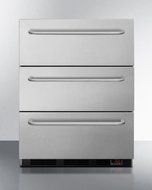 3 drawer, manual defrost, under counter drawer freezer