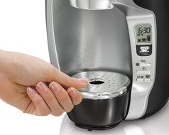Hamilton Beach FlexBrew Coffeemaker with YouCopia CoffeeStack 40K-Cup Organizer N5
