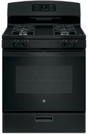 GE JGBS60DEKBB 30" Gas Freestanding Range with 4 Burners, Sealed Burner, 4.8 cu. ft. Primary Oven Capacity, in...