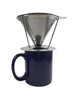 4 Cup Coffee Maker, Dual Mesh Pour Over Clever Coffee Dripper To Extract Most Flavors! Lifetime Warranty, Stainless... N4