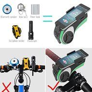 5 in 1 Water Resistant Bluetooth Speaker -Flashlight -Power Bank -Phone Mount -Ringbell Make Your Cycling Easier N6