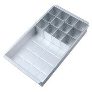 JVR&reg; KC10 Aluminum Alloy Alphabet Numbers Letters Cake Pan Jello Mold Baking Pan with 12pcs Squares to Make DIY... N4