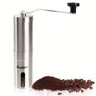 Bruntmor, Portable Slim Ceramic Burr Manual Coffee Grinder, 18/10 Stainless Steel N5