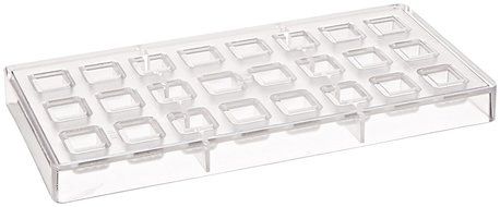 Fat Daddio's Ridged Rectangle Polycarbonate Candy Mold 24-Pieces