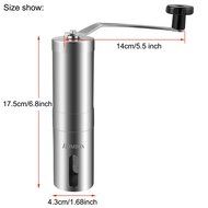 Homdox Manual Coffee Bean Grinder , Stainless Steel N5