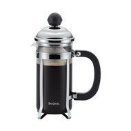 BonJour Coffee Stainless Steel French Press with Glass Carafe, 12.7-Ounce, Bijoux, Black Handle N4