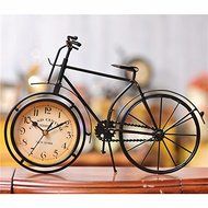Iron bicycle desktop clock cinnamon and black color mute home decoration vintage table clock horloge frozen N3